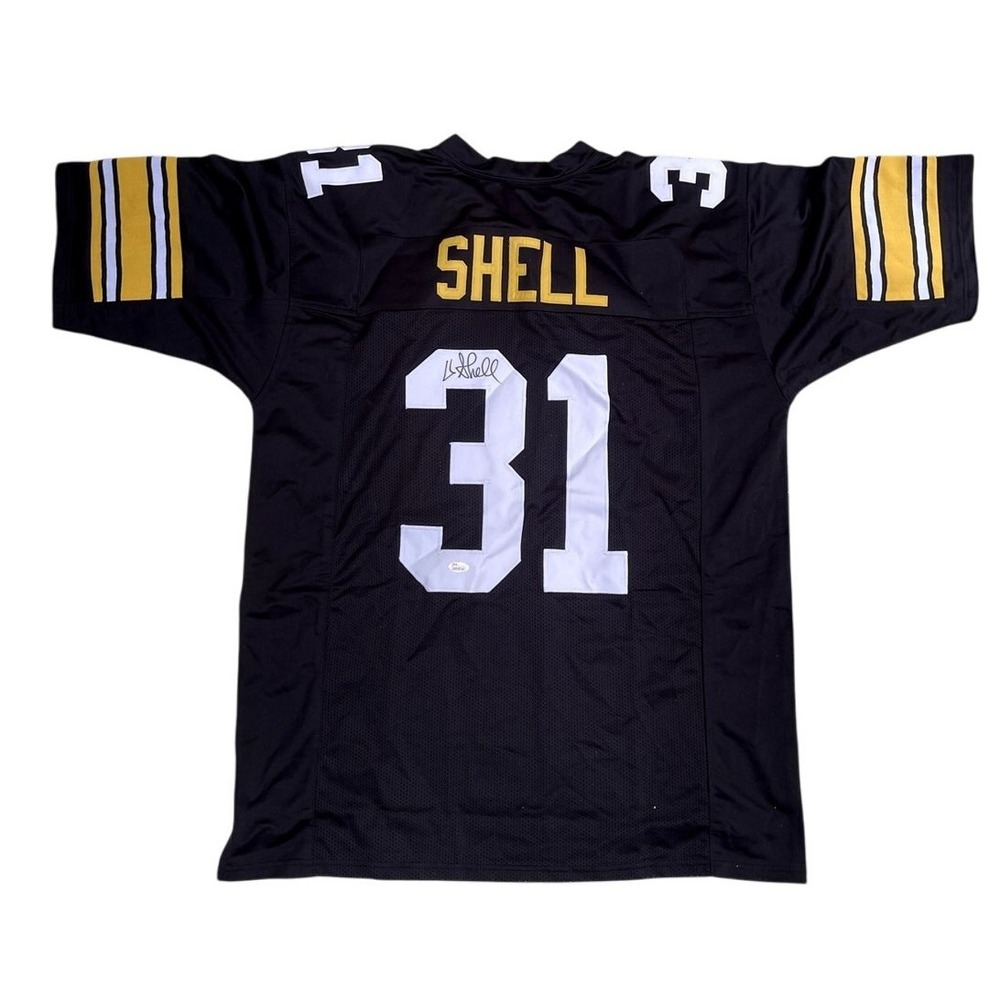 Pittsburgh Steelers Donnie Shell Signed Custom Black Jersey 31 XL JSA COA NFL